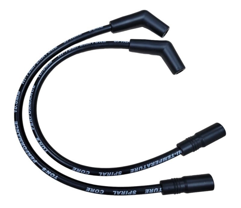 10mm Ignition Spark Plug Wires Compatible with Harley H-D FLT FLHT FLHR FLTR 1999-2008, TONS-99FLH21-10MM